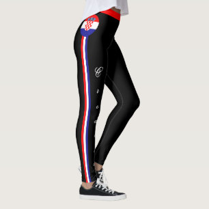 Kroatien & Kroatische Fahnen-Leggings /sport Leggings