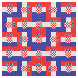 Kroatien & Kroatische Flaggenmode, Reise/Sport Stoff