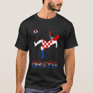 Kroatien Kroatische Fußballspielerin Kroatische St T-Shirt