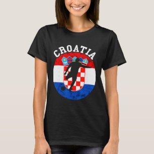 Kroatien kroatische Fußll kroatische Flagge Hrvats T-Shirt