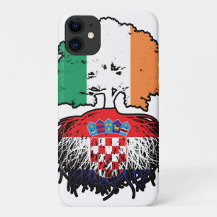 Kroatien Kroatische Irish Ireland Tree Roots Flag Case-Mate iPhone Hülle