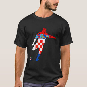 Kroatien Kroatische Wurzeln Kroatischer Fußballspi T-Shirt