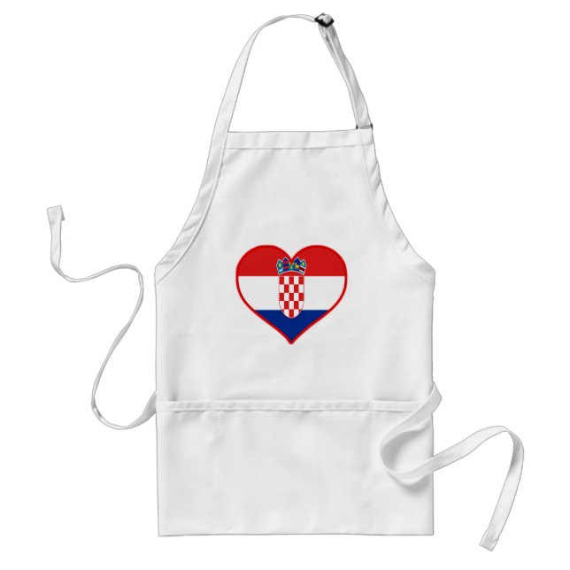 Kroatien Liebe Schürze (Vorne)