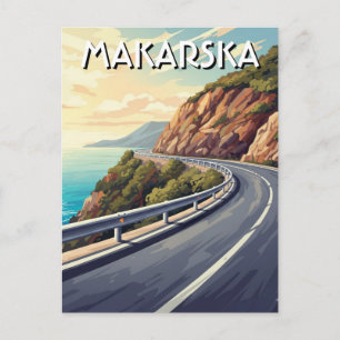 Kroatien Makarska Reise Postkarte