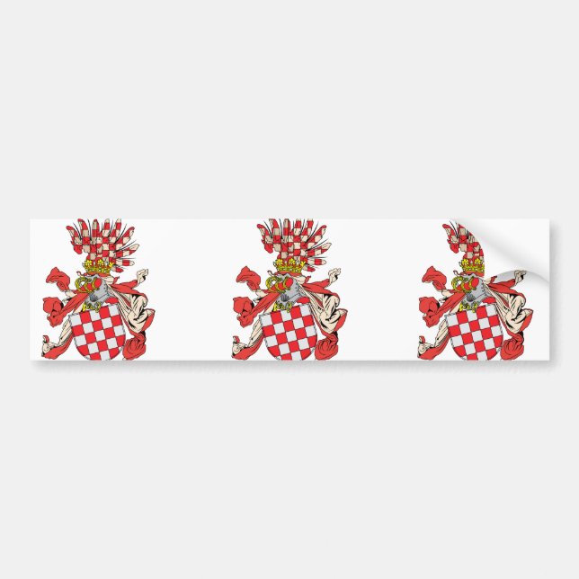 Kroatien, Österreich Autoaufkleber (Vorne)