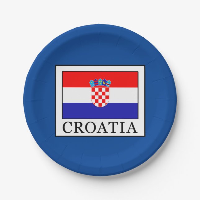 Kroatien Pappteller (Vorderseite)