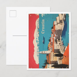 Kroatien Pop Kunst, Dichtung und Musik Postkarte