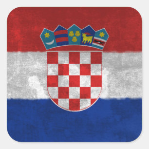 Kroatien Quadratischer Aufkleber