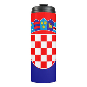 Kroatien Reisen Mug, patriotische kroatische Flagg Thermosbecher