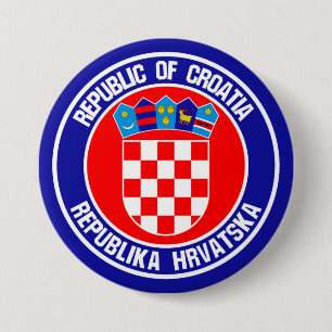 Kroatien Runde Emblem Button