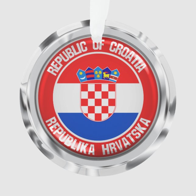 Kroatien Runde Emblem Ornament (Vorderseite)