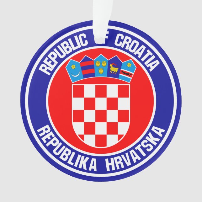 Kroatien Runde Emblem Ornament (Vorderseite)