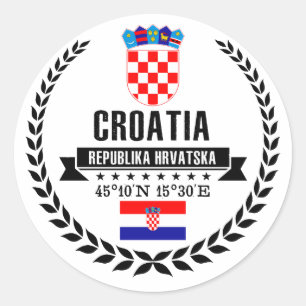 Kroatien Runder Aufkleber