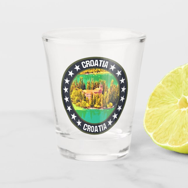Kroatien Schnapsglas (Vorderseite)