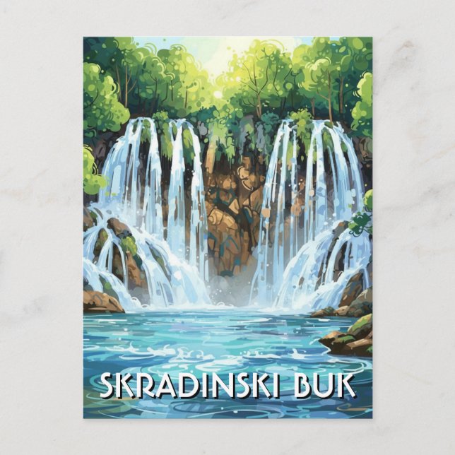 Kroatien Skradinski Buk Postkarte (Vorderseite)