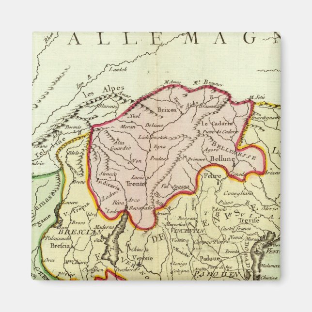 Kroatien, Slowenien, Italien Magnet (Vorne)