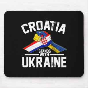 Kroatien steht zu Ukraine Ukrainische Kroatische F Mousepad