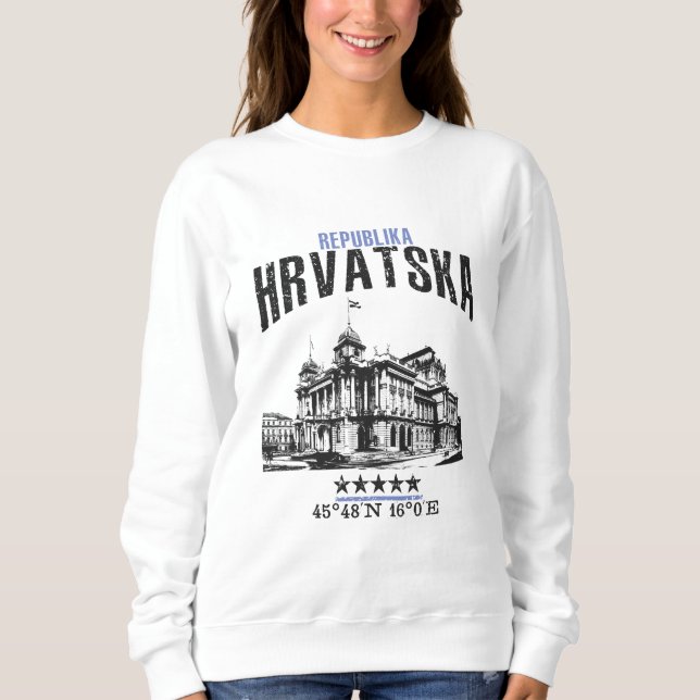 Kroatien Sweatshirt (Vorderseite)