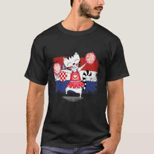 Kroatien Team Cheerleader Squad Cheerleader Croat T-Shirt