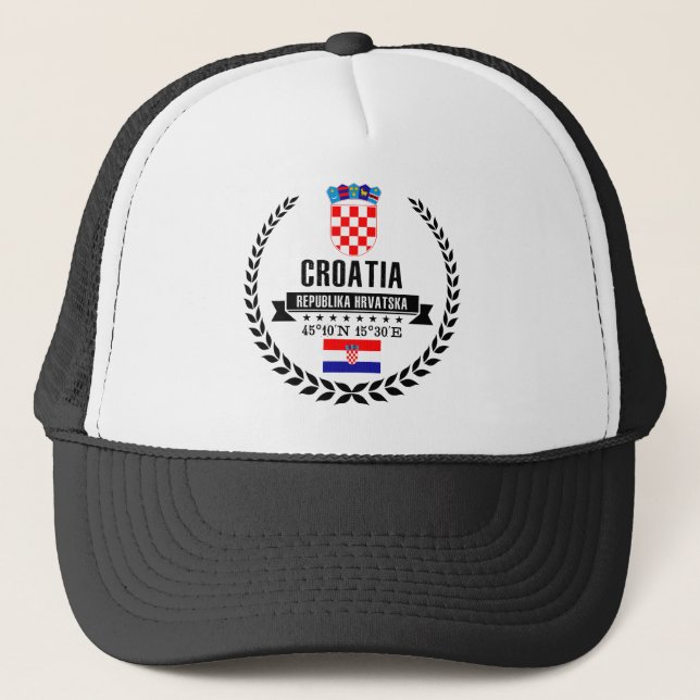 Kroatien Truckerkappe (Vorderseite)