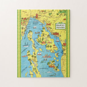 Kroatien Vintage Farbige 11x14 Puzzle