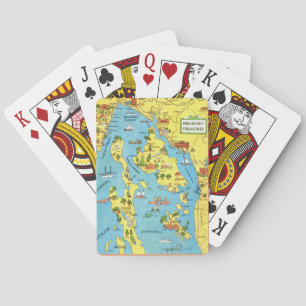 Kroatien Vintage Farbige Spielkarten