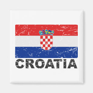 Kroatien Vintage-Flagge Magnet