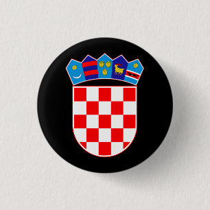 Kroatien Wappen Button