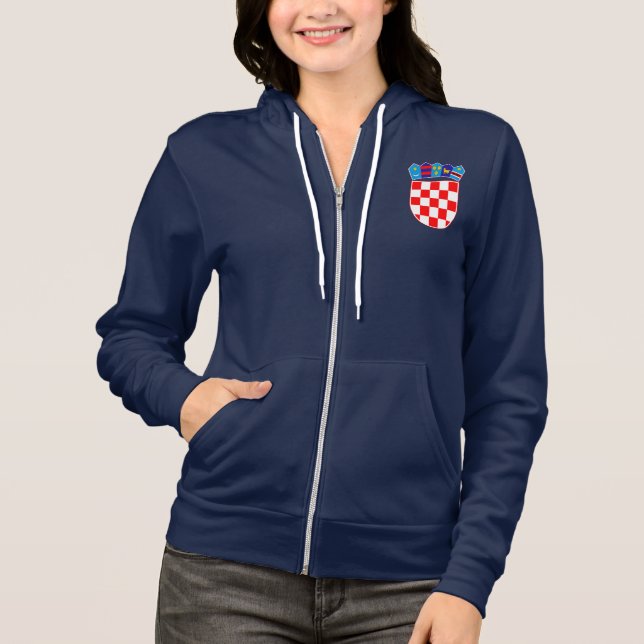 Kroatien Wappen Hoodie (Vorderseite)