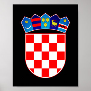 Kroatien Wappen Poster