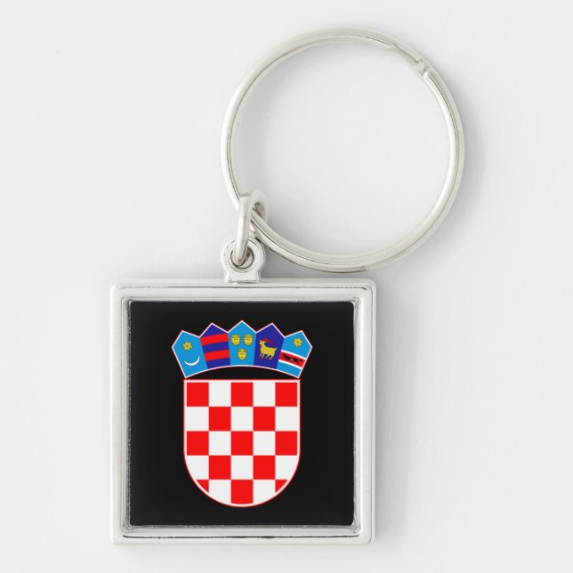 Kroatien Wappen Schlüsselanhänger (Vorne)