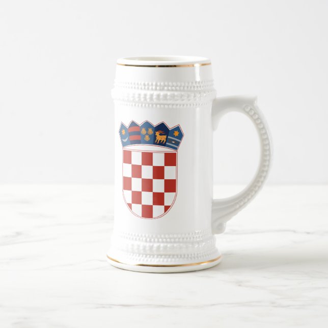 Kroatien-Wappen Tasse (Rechts)
