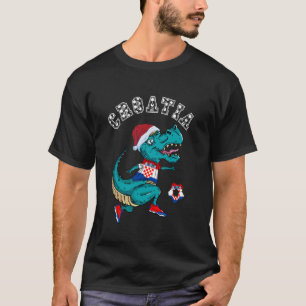 Kroatien Weihnachtsjunge Hrvatska Fußballmannschaf T-Shirt