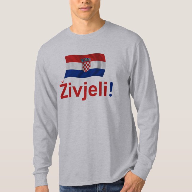 Kroatien Zivjeli! (Beifall) T-Shirt (Vorderseite)