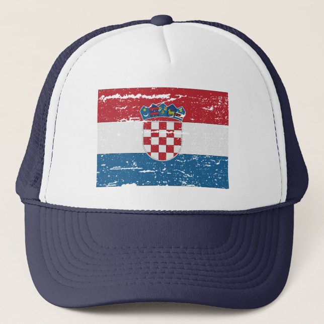 KROATIENFLAG TRUCKERKAPPE (Vorderseite)