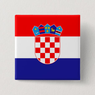Kroatienflagge Button