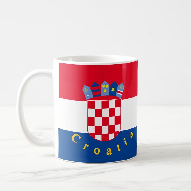 Kroatienflagge Kaffeetasse (Von Creator hochgeladen)
