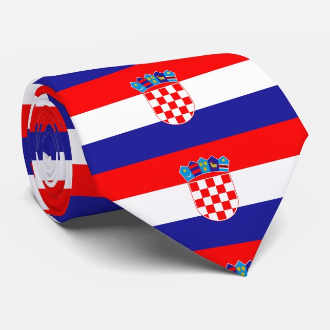 Kroatienflagge Krawatte (Gerollt)