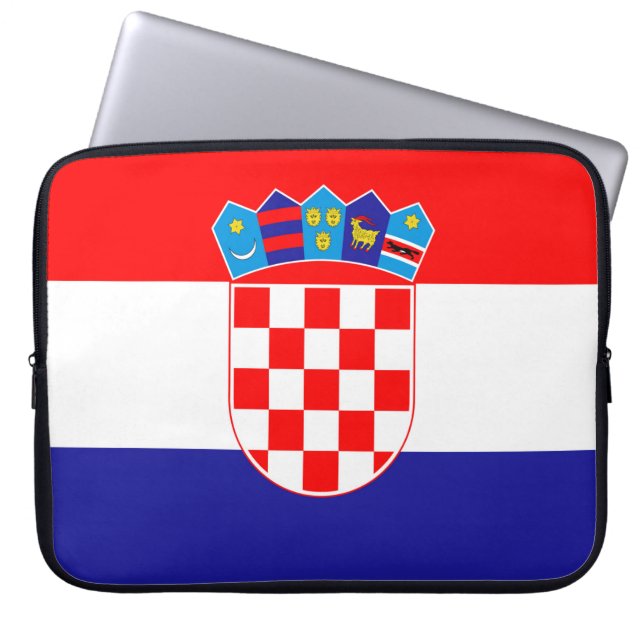Kroatienflagge Laptopschutzhülle (Vorderseite)