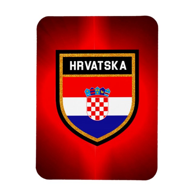 Kroatienflagge Magnet (Vertikal)