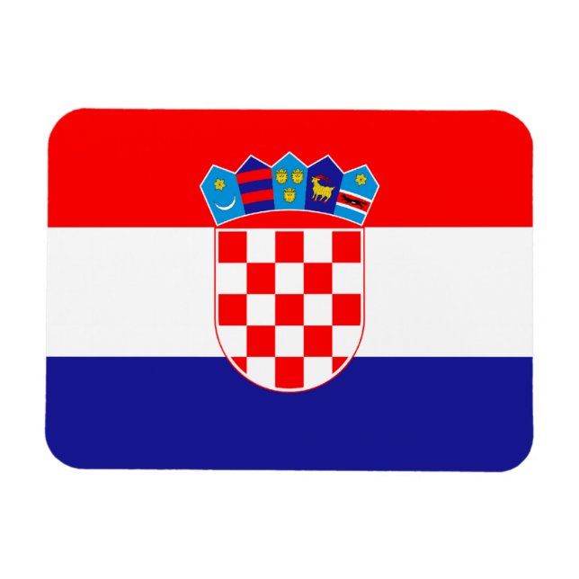 Kroatienflagge Magnet (Horizontal)