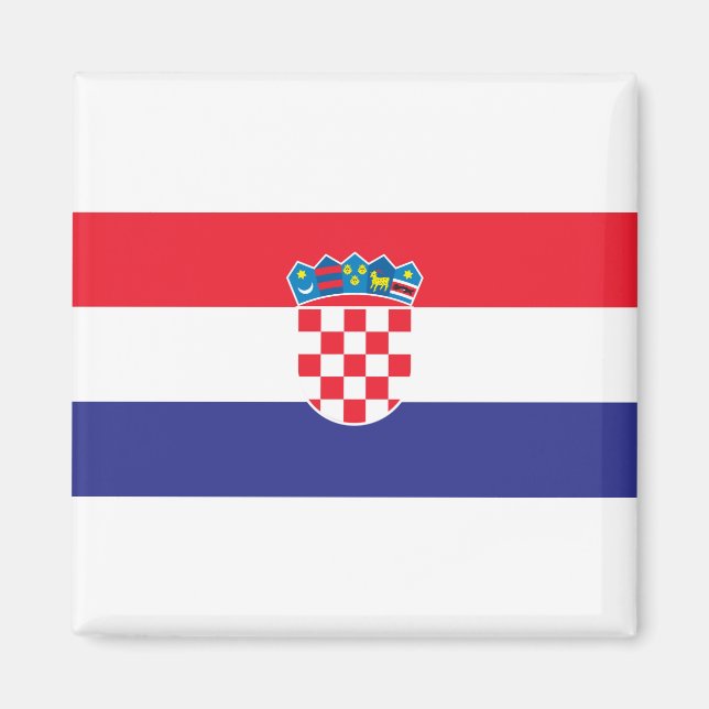 Kroatienflagge Magnet (Vorne)