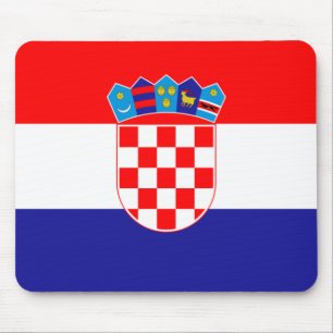 Kroatienflagge Mousepad