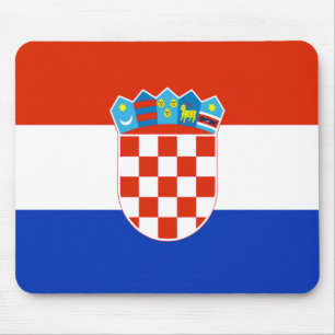 Kroatienflagge Mousepad