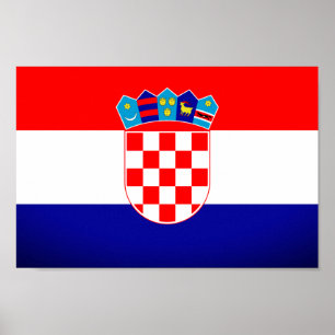 Kroatienflagge Poster