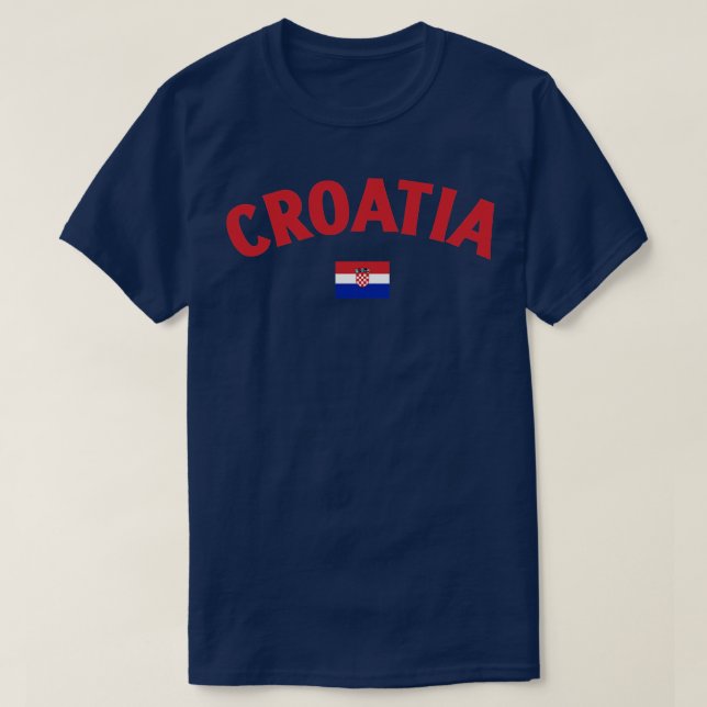 Kroatienflagge T-Shirt (Design vorne)