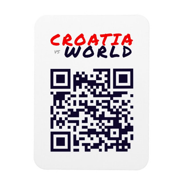 KROATIENvsWORLD Magnet (Vertikal)