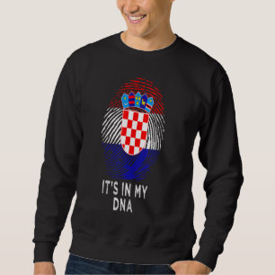 Kroatisch ist es in meinem DNS Fingerprint Kroatie Sweatshirt