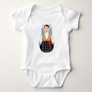 Kroatisch, Istrian Matryoshka Baby Bodysuit Baby Strampler