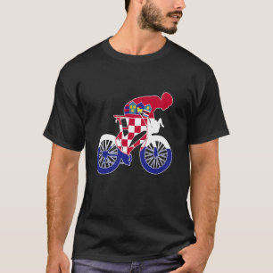 Kroatische Biker-Weltflaggen T-Shirt
